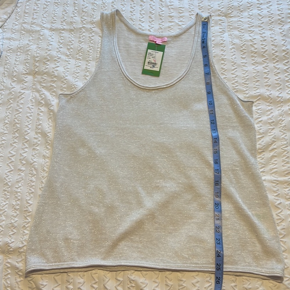Lilly Pulitzer Silver Linen Blend Patti
Sweater Tank Top - Picture 8 of 11